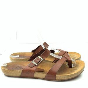 Yokona sandals size 8 leather strappy walking